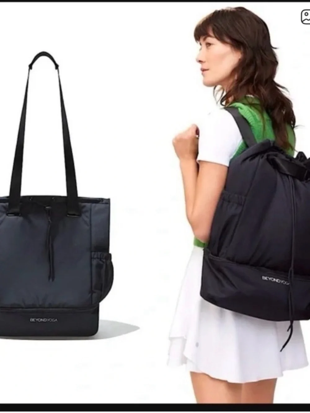 Beyond Yoga Convertible Backpack Black